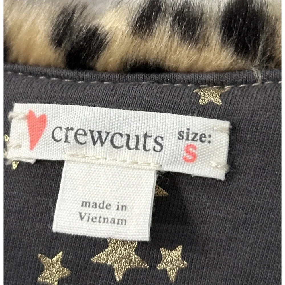 Girls J. Crew Crewcuts Animal Print Faux-Fur Vest Gilet - Size Small